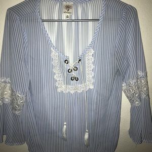 Sky blue blouse